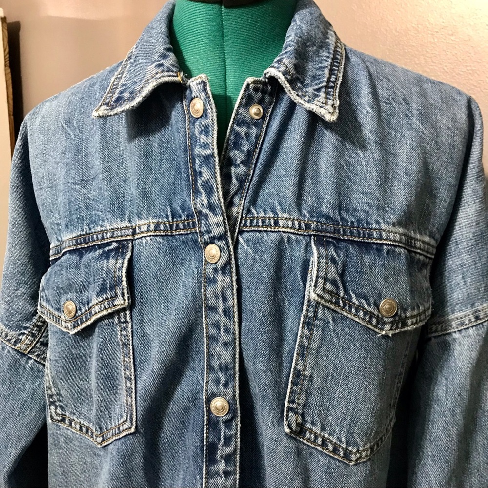 Zara The Denim Overshirt jacket - Picture 5 of 16